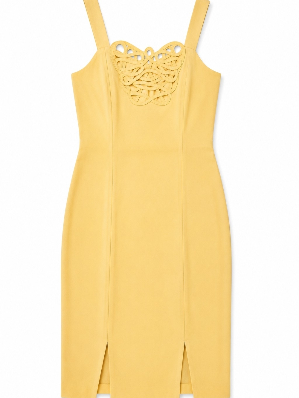 Vintage Boutique Butter Yellow Dress | Unique Piece, Italian Thrift (Size S)